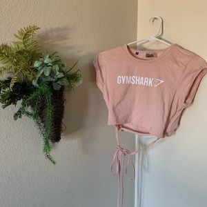 GYMSHARK RIBBON CAPPED SLEEVE CROP TOP